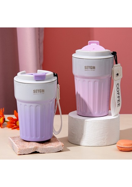 Mavi 400 ml 400 ml Taşınabilir Moda Paslanmaz Çelik 304 Kahve Kupa Renk Değiştiren Tasarım Araba Termos Kupa Seyahat Termal Kupa Hediyeler Için (Yurt Dışından)