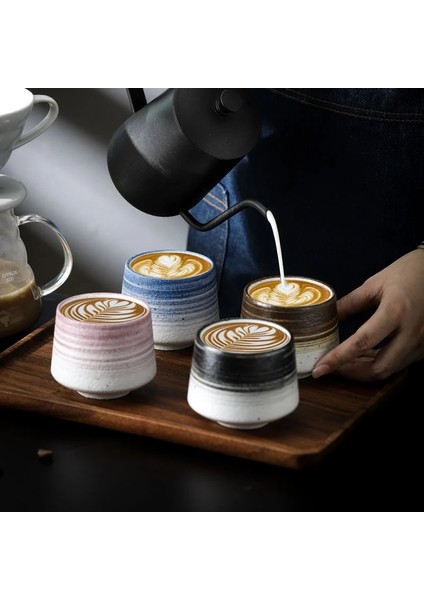 D 200ML Kınglang 200ML Seramik Çay Bardağı Ev Içme Bardağı Yaratıcı Ofis Çay Seti Fincan Restoran Rahat Fincan (Yurt Dışından)