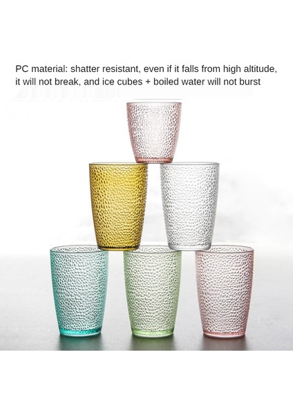 5 Adet Kahverengi S 200-380 ml 5 Adet Akrilik Damla Geçirmez Bardak Seti Ev Renkli Bira Kupa Istiflenebilir Restoran Içecekler Meyve Suyu Bardakları Kahve Çay Parti Için Su Bardağı (Yurt Dışından)