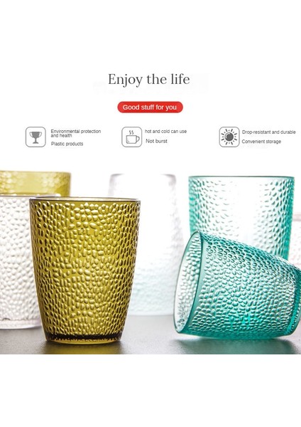 5 Adet Kahverengi S 200-380 ml 5 Adet Akrilik Damla Geçirmez Bardak Seti Ev Renkli Bira Kupa Istiflenebilir Restoran Içecekler Meyve Suyu Bardakları Kahve Çay Parti Için Su Bardağı (Yurt Dışından)