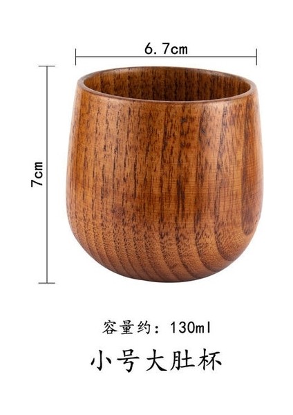 Küçük Göbek Fincan 50-200 ml El Yapımı Doğal Ahşap Büyük Göbek Bardak Japonya Tarzı Süt Su Kulplu Bardak Kahve Bira Çay Kupa Mutfak Bar Drinkware Kupalar (Yurt Dışından)