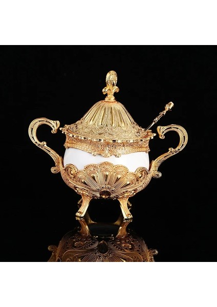 Yaratıcı Alaşımlı Cam Şeffaf Baharat Kavanoz Kapaklı Lüks Yaldızlı Mutfak Eşyaları Baharat Biber Kavanoz Tahıl Saklama Kabı (Yurt Dışından) modelleri