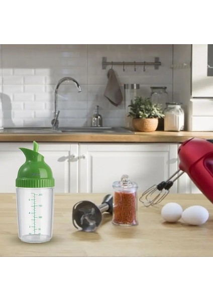 Beyaz Salata Sosu Shaker Zeytinyağı Dağıtıcı Şişe Ölçekli Şeffaf Mutfak Mühürlü Sızdırmaz Soya Sosu Pot Sos Kabı (Yurt Dışından) fiyatları
