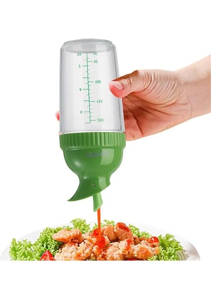 Beyaz Salata Sosu Shaker Zeytinyağı Dağıtıcı Şişe Ölçekli Şeffaf Mutfak Mühürlü Sızdırmaz Soya Sosu Pot Sos Kabı (Yurt Dışından) fırsatları