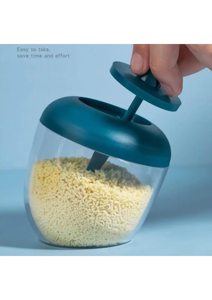 Beyaz 1 Pc Mutfak Dairesel Nem Geçirmez Toz Baharat Kavanoz Baharat Kapları Kaşıkla Gıda Sınıfı Plastik Şeffaf Yaratıcı Kutu (Yurt Dışından) indirimleri