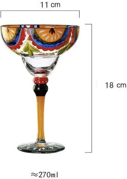 01 Yaratıcı Margarita Şampanya Bardağı El Yapımı Renkli 270 ml El Yapımı Renkli Kokteyl Bardağı 270 ml Yaratıcı Margarita Şarap Bardakları (Yurt Dışından) fırsatları