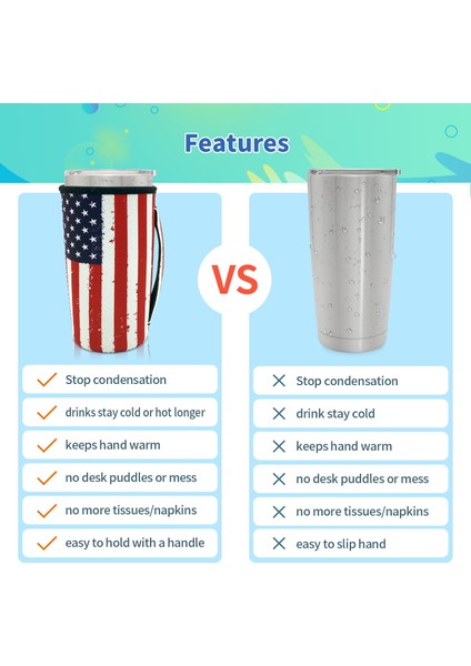 Unicorn Çayır Yeniden Kullanılabilir Buzlu Kahve Kupası Kol Neopren Yalıtımlı Kollu Bardak Kapak Tutucu Fikir 20OZ Tumbler Bardak (Yurt Dışından) fırsatları
