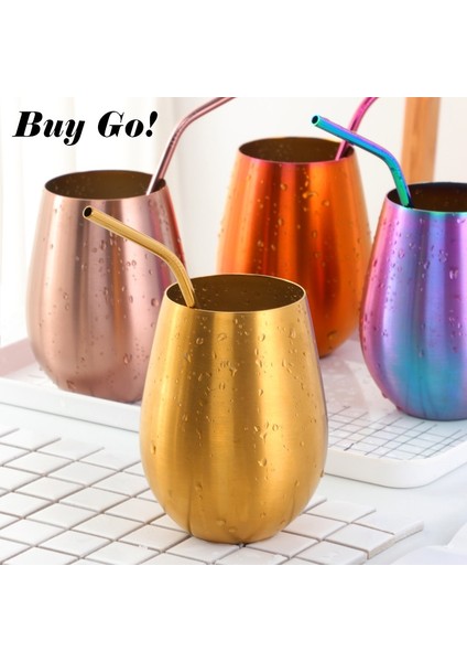 1gül Altın 401-500ML 500ML Paslanmaz Çelik Bira Şarap Bardağı Gül Altın Bira Tumbler Kokteyl Suyu Süt Bardağı Bar Için Metal Içme Kupa Açık Drinkware (Yurt Dışından) modelleri