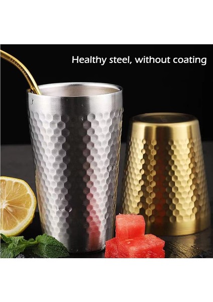 Altın 300-MATTE-A 175/300/350/450ML Metal Paslanmaz Çelik Stanley Kupalar Cam Stanley Termos Bardak Isıtmalı Kahve Elmas Tumbler Kişiselleştirilmiş 1 Adet (Yurt Dışından)