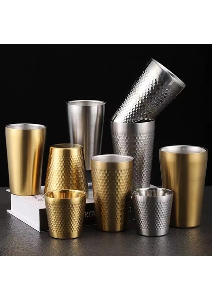 Altın 300-MATTE-A 175/300/350/450ML Metal Paslanmaz Çelik Stanley Kupalar Cam Stanley Termos Bardak Isıtmalı Kahve Elmas Tumbler Kişiselleştirilmiş 1 Adet (Yurt Dışından)