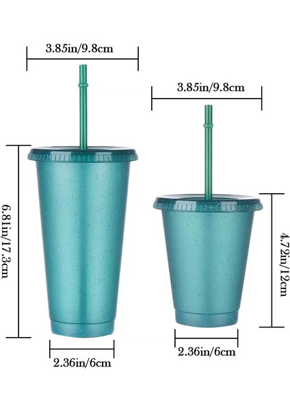 Mor 2 Adet 1/2 Adet Flaş Toz Su Pipetli Şişe Kapaklı Plastik Yeniden Kullanılabilir Kişiselleştirilmiş Açık Drinkware Suyu Kahve Noel Pipetli Bardak (Yurt Dışından)