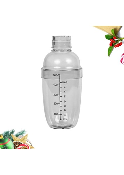 8X18 cm Shaker Kokteyl Mikser Bar Içecek Barmen Çay Bardağı Şişe Martini Plastik El Aletleri Margarita Seti Aracı Temizle Kokteyl Karıştırma Bardak (Yurt Dışından)