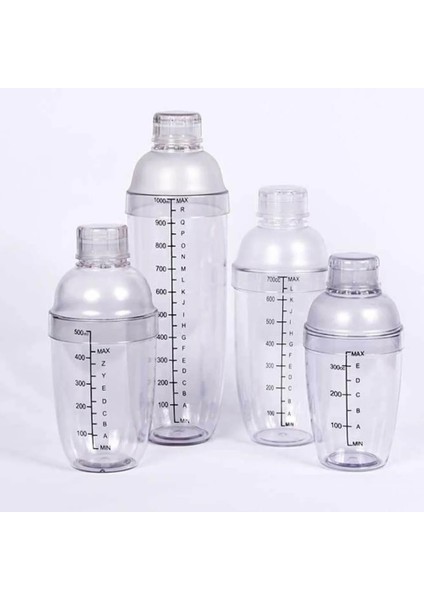 8X18 cm Shaker Kokteyl Mikser Bar Içecek Barmen Çay Bardağı Şişe Martini Plastik El Aletleri Margarita Seti Aracı Temizle Kokteyl Karıştırma Bardak (Yurt Dışından)