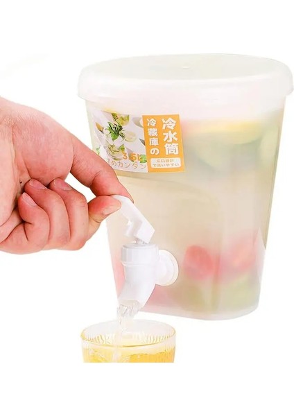Beyaz 1.5l Buzdolabı Musluklu Soğuk Su Isıtıcısı Içecek Su Sebili Soğuk Su Kovası Limonata Şişesi Drinkware Su Sürahileri 워터저그 (Yurt Dışından) fiyatları