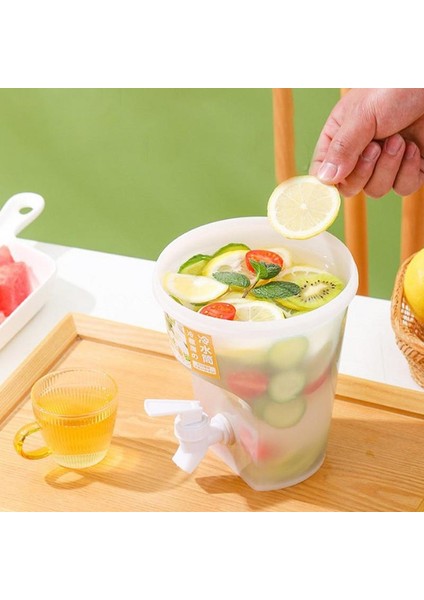 Beyaz 1.5l Buzdolabı Musluklu Soğuk Su Isıtıcısı Içecek Su Sebili Soğuk Su Kovası Limonata Şişesi Drinkware Su Sürahileri 워터저그 (Yurt Dışından) fırsatları