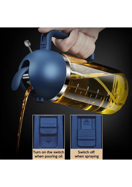 Sarı 2 In 1 Zeytinyağı Sprey Şişesi 500 ml Gush Dökün Çift Amaçlı Barbekü Sprey Sprey Yağ Yağlayıcı Eşit Mutfak Izgara Sprey Baharat Şişesi (Yurt Dışından) modelleri