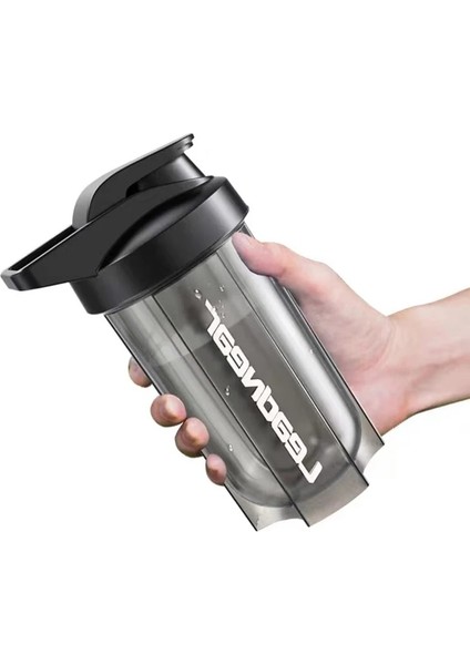 Gri ve Turuncu 401-500ML Sallama Kupası Spor Karıştırma Yemeği Yedek Milk Shake Kupası Spor Su Bardağı Karıştırma Globulin Tozu ile Taşınabilir Mezun Bardak (Yurt Dışından) fiyatları