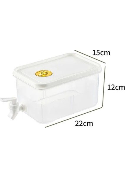 3l Büyük Kapasiteli Soğuk Su Isıtıcısı Buzdolabı Musluklu Limonata Şişesi Drinkware Su Isıtıcısı Pot Içecek Dağıtıcı Ev Serin Meyve Sürahisi (Yurt Dışından)