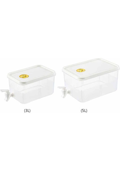3l Büyük Kapasiteli Soğuk Su Isıtıcısı Buzdolabı Musluklu Limonata Şişesi Drinkware Su Isıtıcısı Pot Içecek Dağıtıcı Ev Serin Meyve Sürahisi (Yurt Dışından)