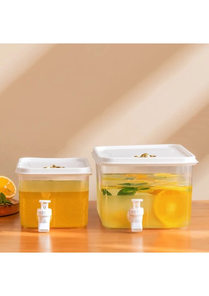 3l Büyük Kapasiteli Soğuk Su Isıtıcısı Buzdolabı Musluklu Limonata Şişesi Drinkware Su Isıtıcısı Pot Içecek Dağıtıcı Ev Serin Meyve Sürahisi (Yurt Dışından)