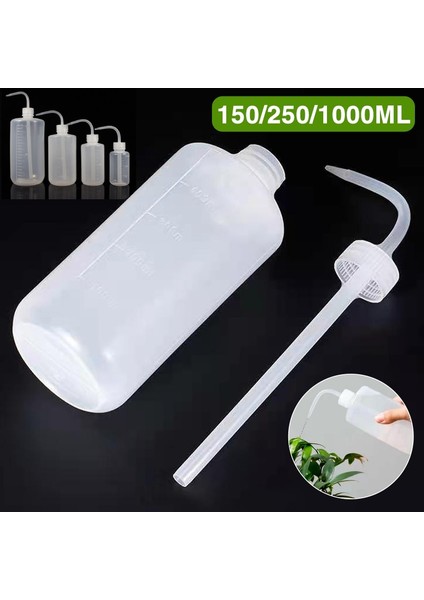 4 Adet 150/250/500/1000ML Sıkmak Uzun Kavisli Et Şeffaf Su Şişesi Sıvı Konteyner Sprey Çiçek Saksı Sulama Araçları (Yurt Dışından)