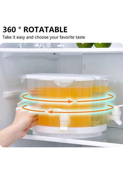 4l Soğuk Su Isıtıcısı Büyük Kapasiteli Buzdolabı Içecek Kabı Musluklu Soğuk Içecek Kovası Buzlu Su Varil Mutfak Aksesuarları (Yurt Dışından) modelleri