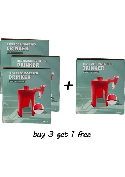 Kutusu ile Yeni 4 Adet Kemorela Yenilik Tasarrufu Soda Içecek Dağıtıcı Şişe Kola Baş Aşağı Içme Suyu Dağıtım Makinesi Anahtarı Parti Ev Bar Için (Yurt Dışından)