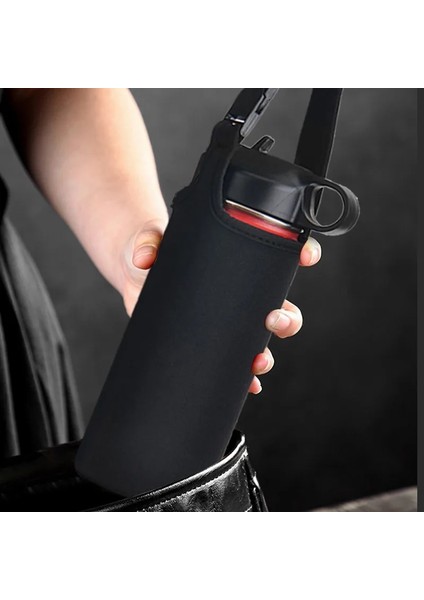 M Çanta Askılı Taşınabilir Su Şişesi Kılıfı Kol Spor Yalıtım Su Şişesi Kapakları Kılıfı Askı Cep Telefonu Tutucu Şişe Çantası (Yurt Dışından) fırsatları