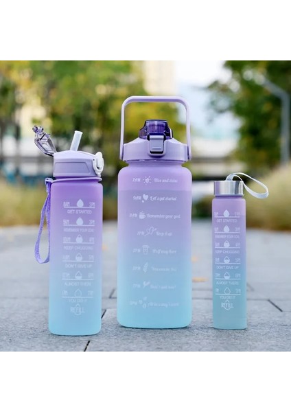 2 Litre Mor1 0.3l-2l Su Şişesi Motivasyon Içme Şişesi Zaman Işaretleyicili Spor Su Şişesi Taşınabilir Yeniden Kullanılabilir Plastik Bardaklar Açık Seyahat Spor Salonu (Yurt Dışından) modelleri