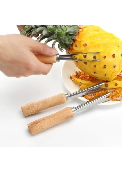 Pala Ipek Çorap Paslanmaz Çelik Soyucu Ananas Kesici Göz Çıkarma Klip Üçgen Meyve Göz Kazma ve Soyma Ev (Yurt Dışından) fırsatları