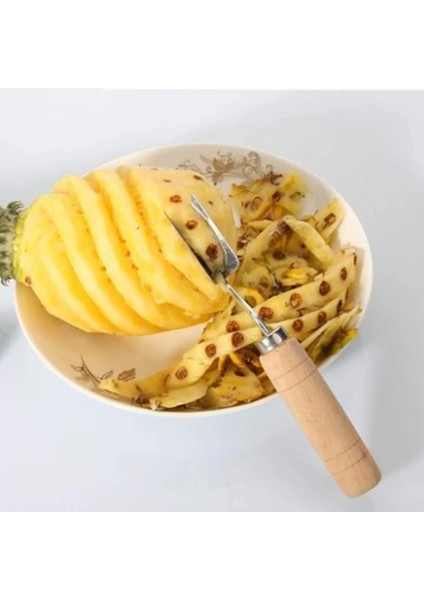 1 Adet Ananas Bıçağı V Şekli Paslanmaz Çelik Ananas Göz Soyucu Sökücü (Yurt Dışından)