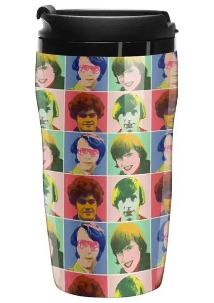 250 ml Yeni Warhol Monkees (Damalı) Seyahat Kahve Kupa Kahve Kase Termos Kupa Termal Kahve Şişesi Termal Cam Kahve (Yurt Dışından)