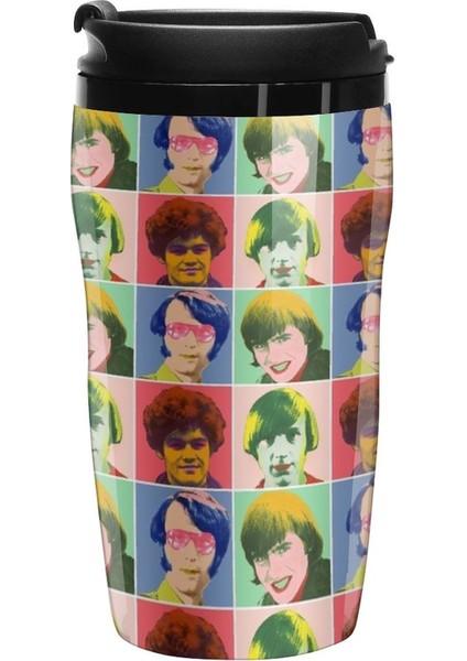 250 ml Yeni Warhol Monkees (Damalı) Seyahat Kahve Kupa Kahve Kase Termos Kupa Termal Kahve Şişesi Termal Cam Kahve (Yurt Dışından)