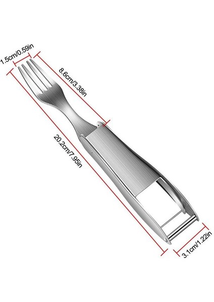 Karpuz Dilimleyici 2 In 1 Karpuz Dilimleme Kesici Karpuz Çatal Dilimleme Paslanmaz Çelik Meyve Kesici Çatal Kavun Küp Kesme Aleti Mutfak Gadget (Yurt Dışından)
