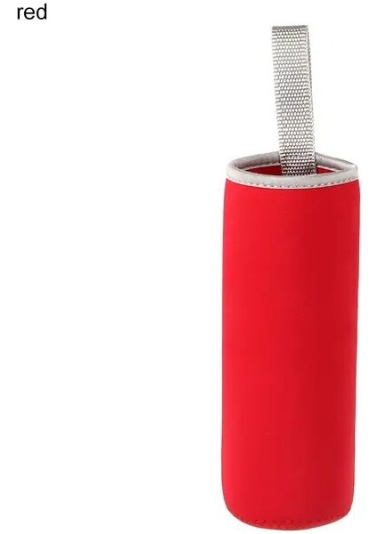 550ML-KIRMIZI Kullanışlı Taşınabilir Su Şişesi Kapağı Vakum Bardak Kol Cam Şişe Çantası Kılıfı Su Şişesi Kılıfı Açık Spor Kamp Aksesuarları (Yurt Dışından)
