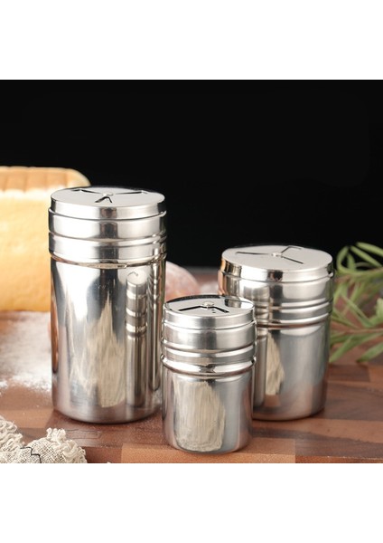 Küçük Gypsophila Paslanmaz Çelik Barbekü Baharat Kavanozları Tuzluk Biber Şişesi Un Ince Elek Aracı Ev Çeşniler Roman Mutfak Aksesuarları (Yurt Dışından) modelleri
