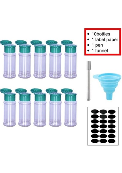 Lv-B 5/10/15/20 Adet Kavanoz Baharat Tuzluk Baharat Kabı Seti Baharat Organizatör Plastik Barbekü Çeşni Mutfak Gadget Aracı (Yurt Dışından)