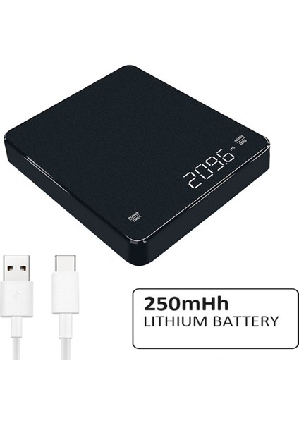 USB Ölçeği Kahve Terazisi Zamanlama El Demleme Kahve Elektronik Tartı Ev Mutfak Terazisi 3kg/0.1g Hassas Cep Ölçeği Siyah Ayna (Yurt Dışından) fiyatları