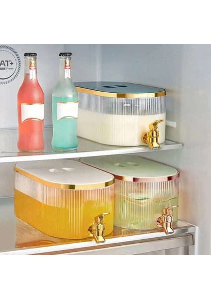 5.3l Içecek Dağıtıcı Buzdolabı Soğuk Su Isıtıcısı Sürahi Su Potu Musluk Limonata Kokulu Çay Su Isıtıcısı Içecek Tankı (Yurt Dışından)