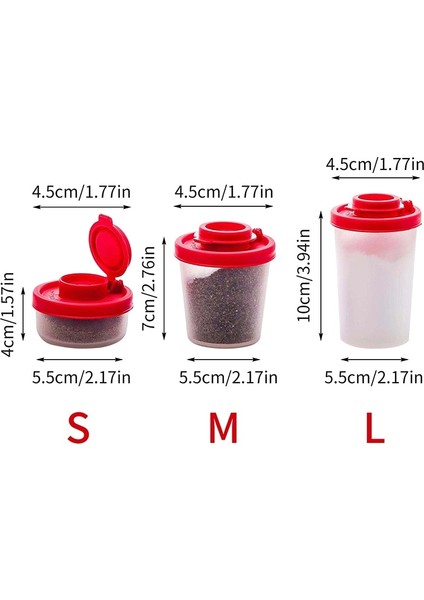 Green-L Plastik Seyahat Baharat Kavanoz Biber Çalkalayıcılar Nem Geçirmez Mini Tuzluk Kamp Piknik Açık Havada Mutfak Öğle Yemeği Kutuları Gitmek (Yurt Dışından) modelleri