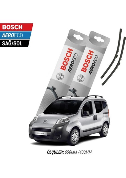 Citroen Nemo 2008 Model Bosch Aeroeco Muz Silecek Takımı