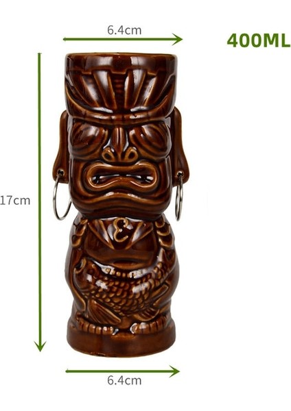 Tip 37 250-700 ml Seramik Hawaii Tiki Kupalar Yaratıcı Kokteyl Bardakları Bira Bardağı Martini Gözlük Içecek Kupaları Komik Fincan Kahve Fincanı Erkekler Için Hediye (Yurt Dışından)