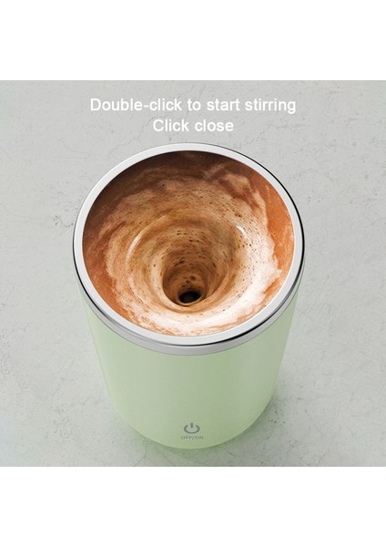Pembe 350 ml USB Şarj Edilebilir Otomatik Kendini Karıştıran Manyetik Kupa Paslanmaz Çelik Kahve Süt Karıştırma Fincan Blender Akıllı Mikser Su Şişesi (Yurt Dışından)