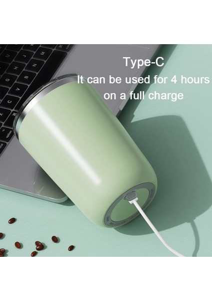 Pembe 350 ml USB Şarj Edilebilir Otomatik Kendini Karıştıran Manyetik Kupa Paslanmaz Çelik Kahve Süt Karıştırma Fincan Blender Akıllı Mikser Su Şişesi (Yurt Dışından)
