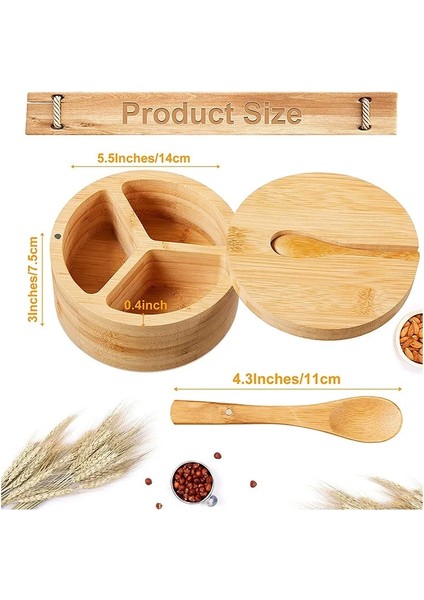 B Japon Bölünebilir Baharat Kabı Bambu Döner Kapaklı Baharat Kabı Şeker ve Tuz Baharat Mutfak Aletleri (Yurt Dışından) modelleri