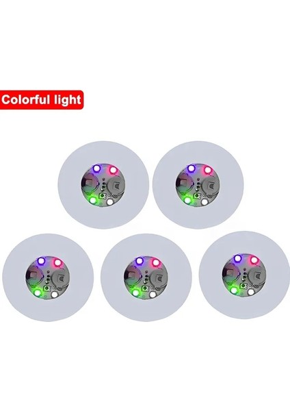 Renkli Işık 5 Adet (Tavsiye) 5/1 Adet Aydınlık Şişe Çıkartmalar Işıkları 6 cm Noel Bar Için LED Coaster Lambalar Ktv Düğün Parti Kokteyl Içecek Bardak Vazo Dekor (Yurt Dışından)