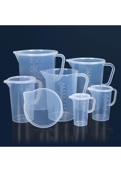 B-1000ML 250ML/500ML/1000ML Ölçüm Kabı Plastik Ucu Ağız Sürahi Dekantör Şişe Ağzı Şeffaf Saplı Pişirme Mutfak Test Malzemesi Laboratuvar Araçları (Yurt Dışından)