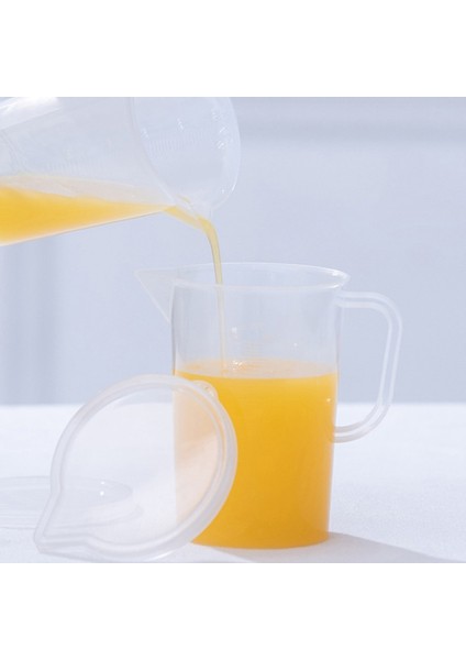 B-1000ML 250ML/500ML/1000ML Ölçüm Kabı Plastik Ucu Ağız Sürahi Dekantör Şişe Ağzı Şeffaf Saplı Pişirme Mutfak Test Malzemesi Laboratuvar Araçları (Yurt Dışından)
