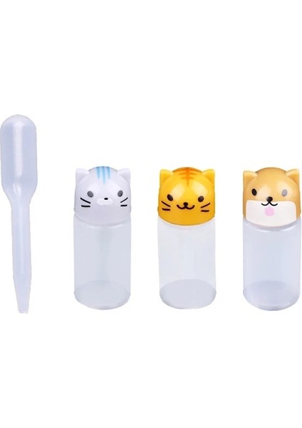 03 Mini Çeşni Sıkılabilir Şişe Salata Sosu Ketçap Sıkılabilir Kavanoz Konteyner Plastik Taşınabilir Depolama Şişe Mutfak Kavanoz Aksesuarı (Yurt Dışından)