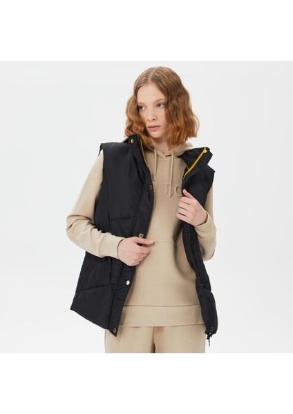 Kadın Siyah Standart Fıt Yelek 37J010T.0TB fırsatları